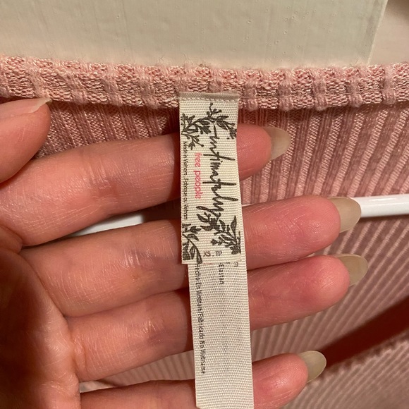 Free people v neck pink bodysuit - Picture 4 of 8